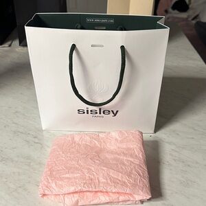 💚🖤Sisley-Paris White shopping Bag with Pink Tissue empty for Sale :)💚🖤11/23/25